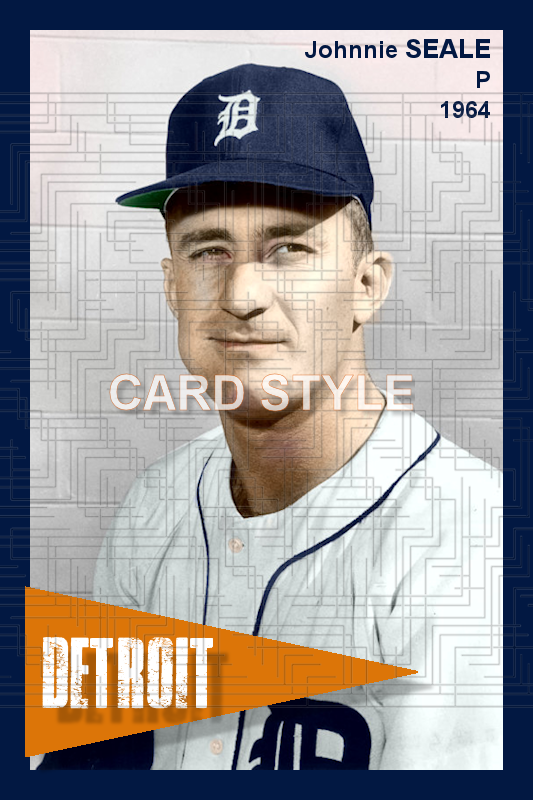 Johnnie Seale - 1964 Detroit Tigers - choose a size & style