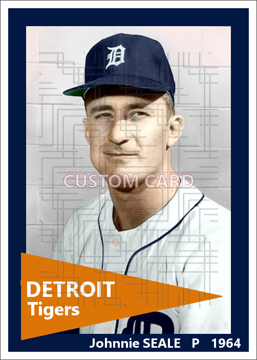 Johnnie Seale - 1964 Detroit Tigers - choose a size & style