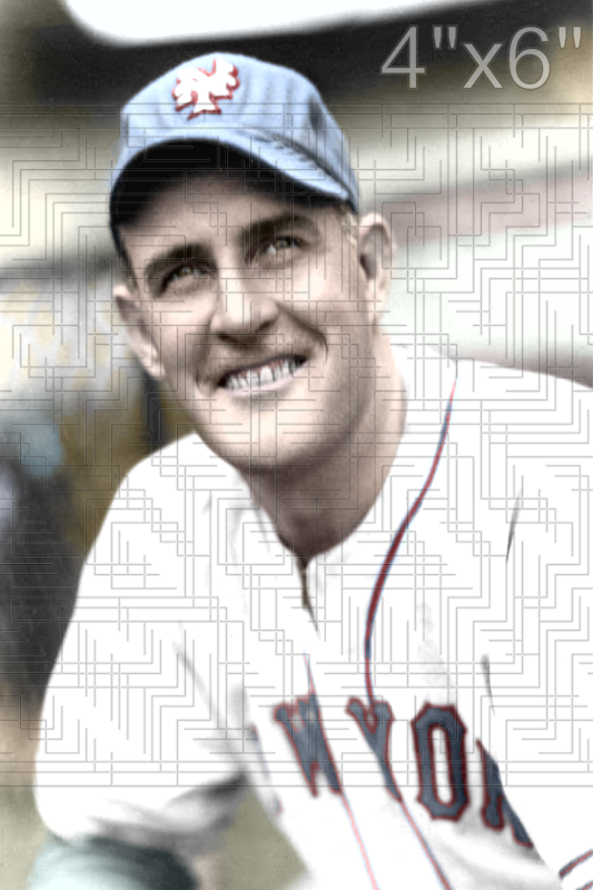Johnny Allen - 1943-44 New York Giants - choose a size & style