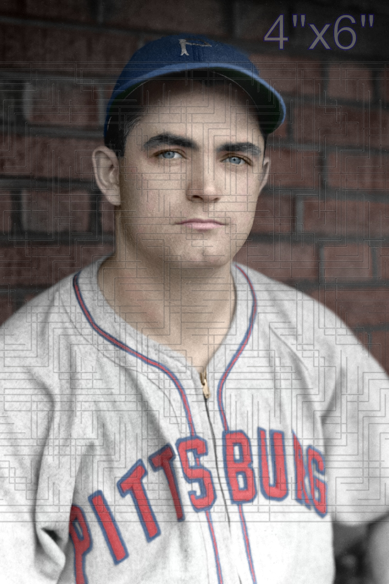 Johnny Barrett - 1942-46 Pittsburgh Pirates - choose a size & style