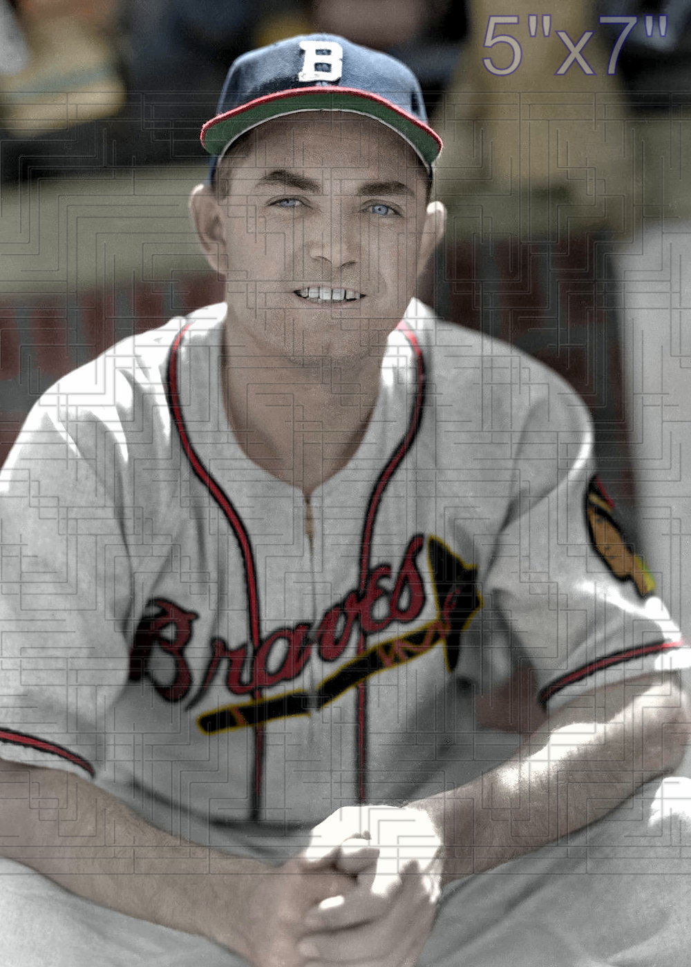 Johnny Barrett - 1946 Boston Braves - choose a size & style