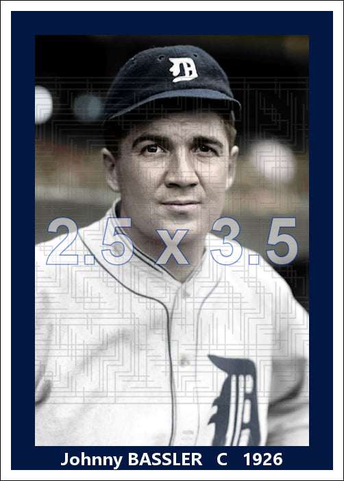 Johnny Bassler - 1926 Detroit Tigers - choose a size & style