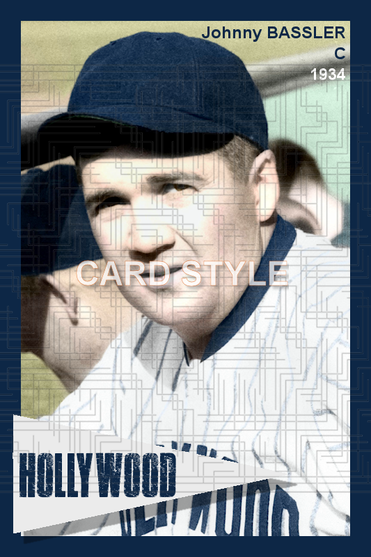 Johnny Bassler - 1934 Hollywood Stars - choose a size & style
