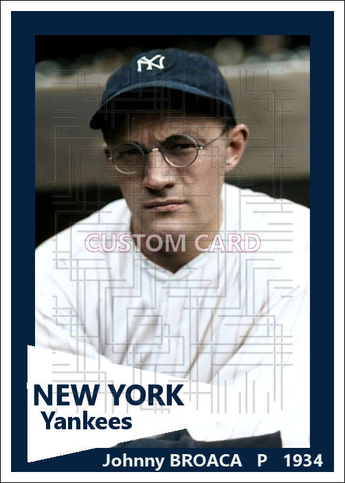 Johnny Broaca - 1934 New York Yankees - choose a size & style