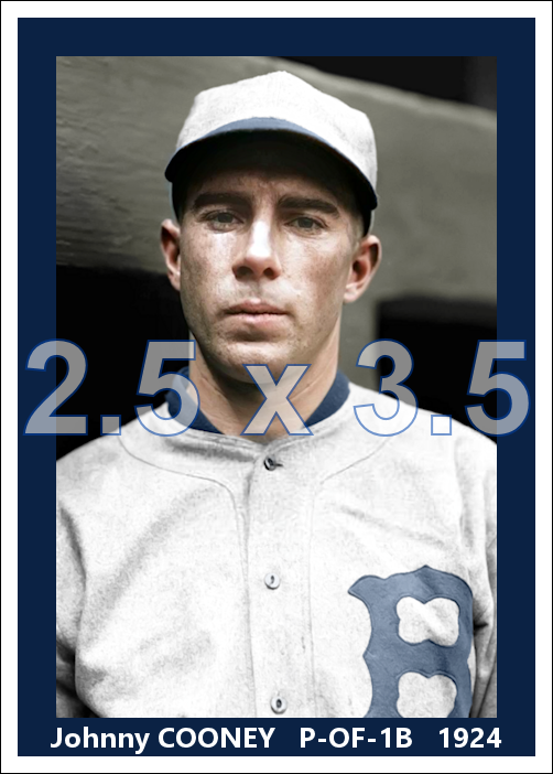 Johnny Cooney - 1924 Boston Braves - choose a size & style