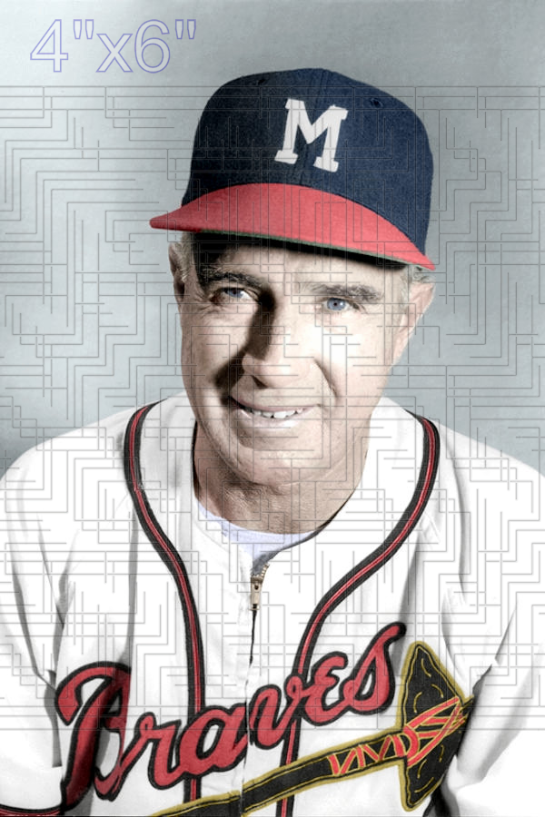 Johnny Cooney - 1954 Milwaukee Braves - choose a size & style