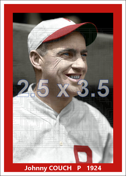 Johnny Couch - 1924 Philadelphia Phillies - choose a size & style