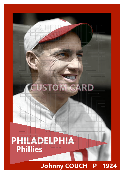 Johnny Couch - 1924 Philadelphia Phillies - choose a size & style