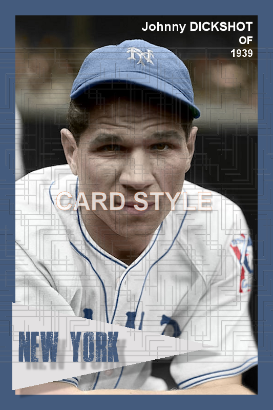 Johnny Dickshot - 1939 New York Giants - choose a size & style