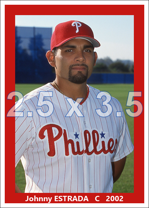 Johnny Estrada - 2002 Philadelphia Phillies - choose a size & style