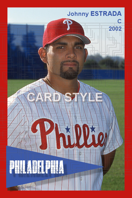 Johnny Estrada - 2002 Philadelphia Phillies - choose a size & style
