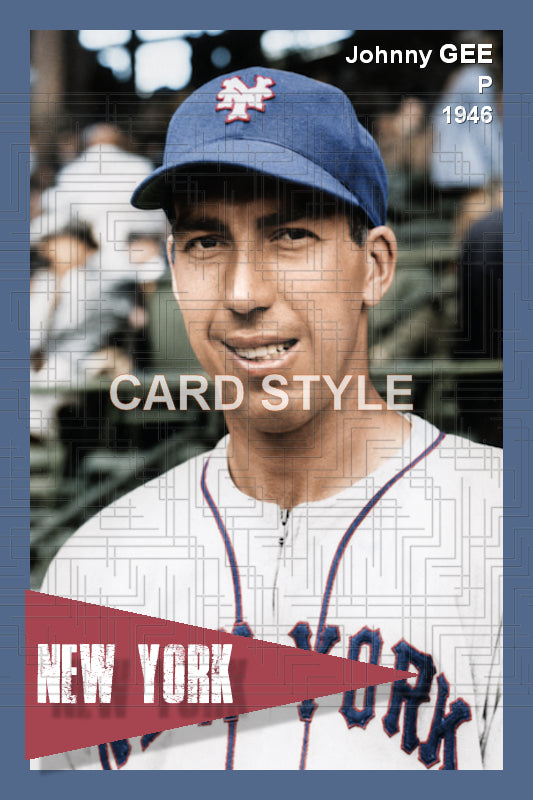 Johnny Gee - 1946 New York Giants - choose a size & style
