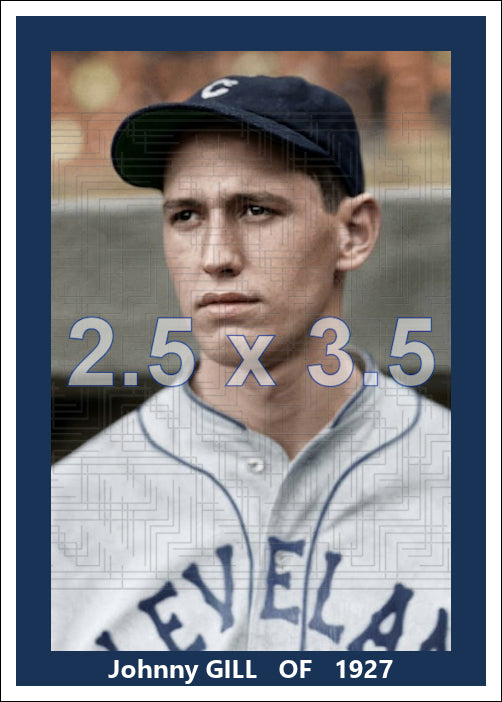 Johnny Gill - 1927 Cleveland Indians - choose a size & style