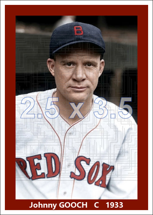 Johnny Gooch - 1933 Boston Red Sox - choose a size & style