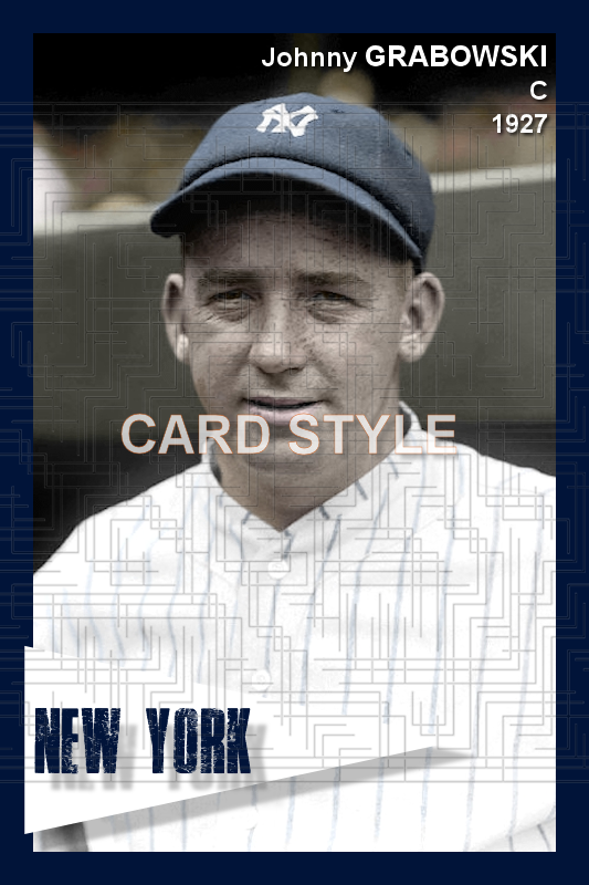 Johnny Grabowski - 1927 New York Yankees - choose a size & style