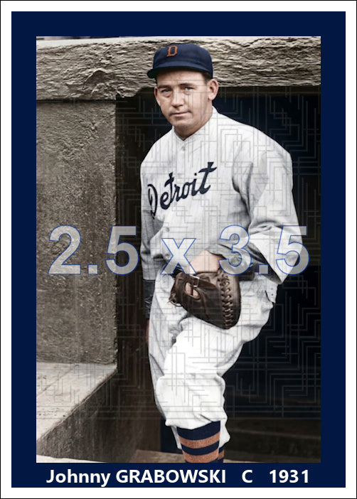 Johnny Grabowski - 1931 Detroit Tigers - choose a size & style