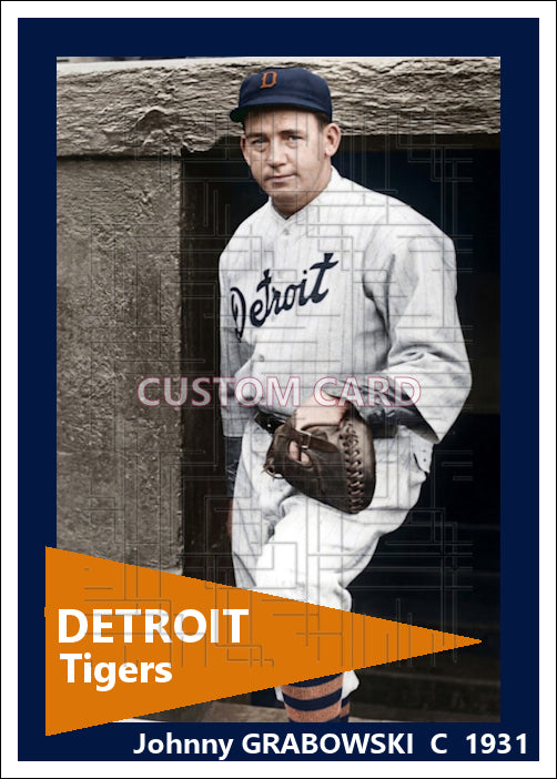 Johnny Grabowski - 1931 Detroit Tigers - choose a size & style