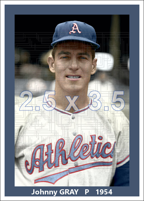 Johnny Gray - 1954 Philadelphia Athletics - choose a size & style