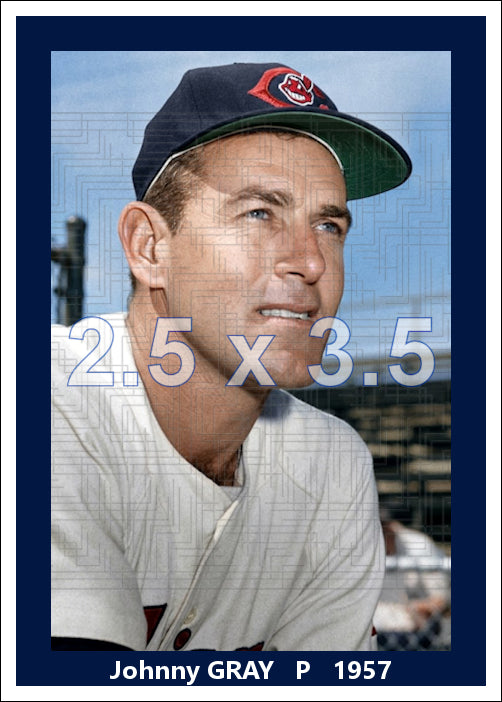 Johnny Gray - 1957 Cleveland Indians - choose a size & style