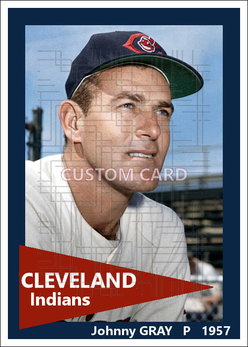 Johnny Gray - 1957 Cleveland Indians - choose a size & style