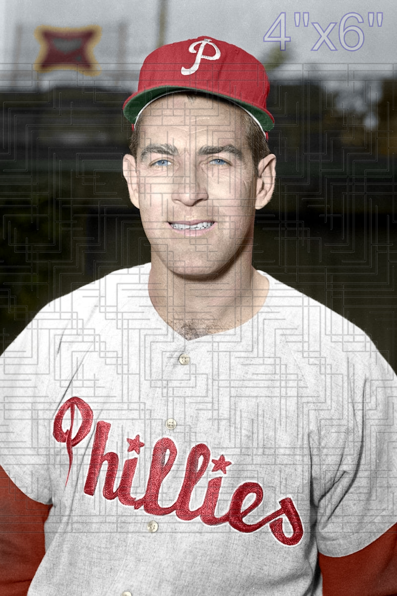 Johnny Gray - 1958 Philadelphia Phillies - choose a size & style