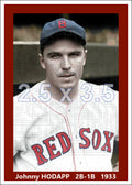 Johnny Hodapp - 1933 Boston Red Sox - choose a size & style