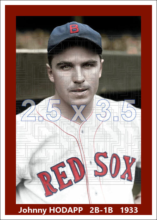 Johnny Hodapp - 1933 Boston Red Sox - choose a size & style