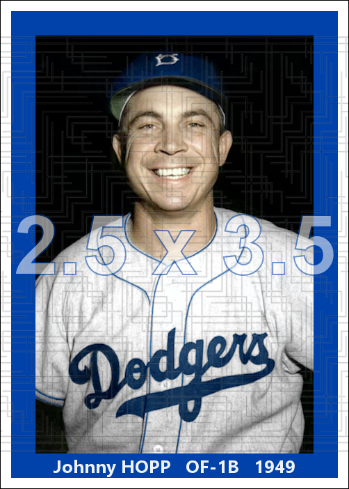 Johnny Hopp - 1949 Brooklyn Dodgers - choose a size & style