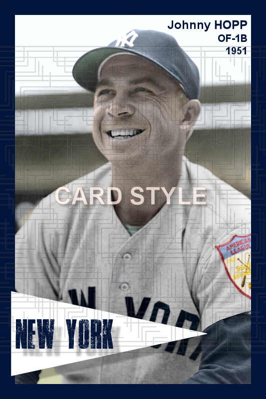 Johnny Hopp - 1951 New York Yankees - choose a size & style
