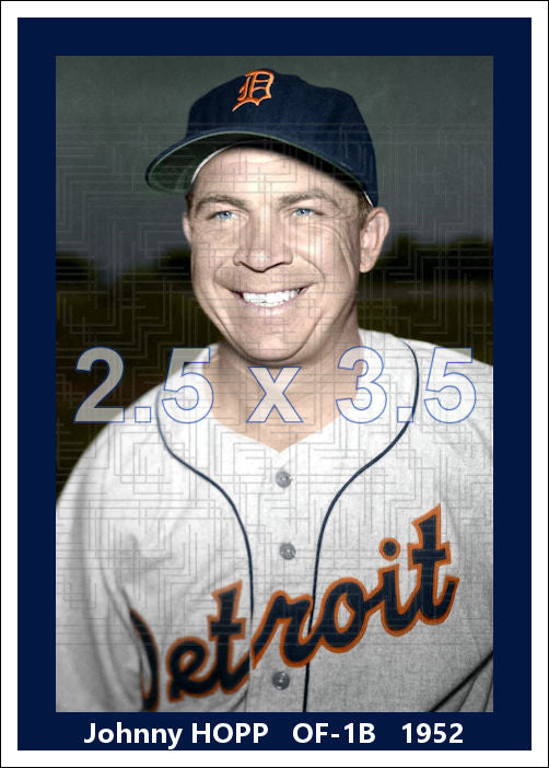 Johnny Hopp - 1952 Detroit Tigers - choose a size & style