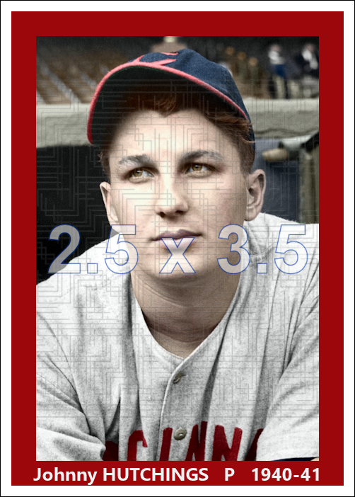 Johnny Hutchings - 1940-41 Cincinnati Reds - choose a size & style