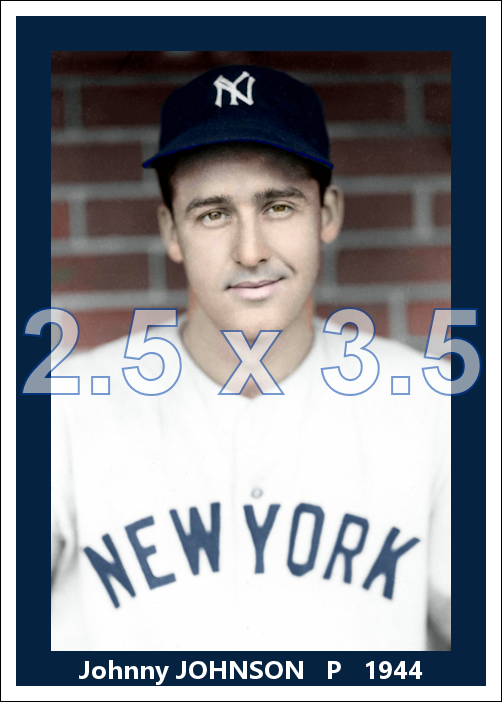 Johnny Johnson - 1944 New York Yankees - choose a size & style