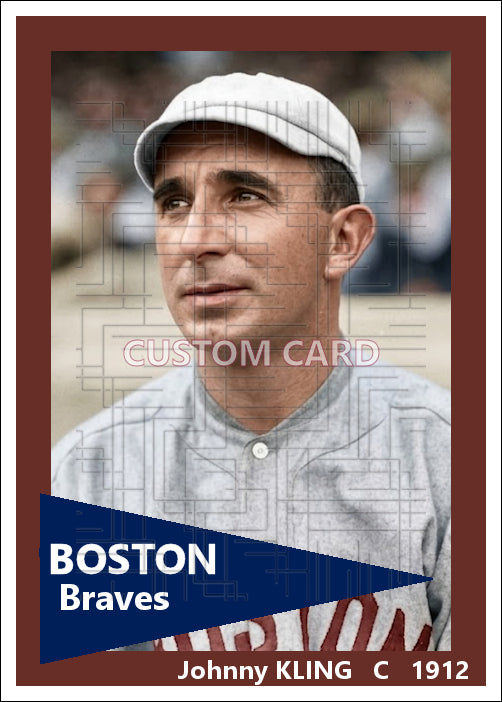 Johnny Kling - 1912 Boston Braves - choose a size & style