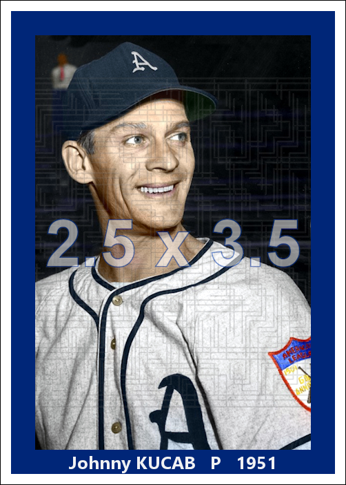 Johnny Kucab - 1951 Philadelphia Athletics - choose a size & style