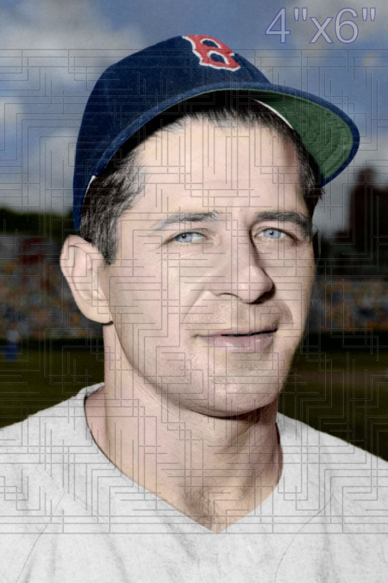 Johnny Lazor - 1946 Boston Red Sox - choose a size & style
