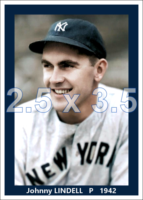 Johnny Lindell - 1942 New York Yankees - choose a size & style