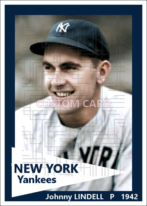 Johnny Lindell - 1942 New York Yankees - choose a size & style