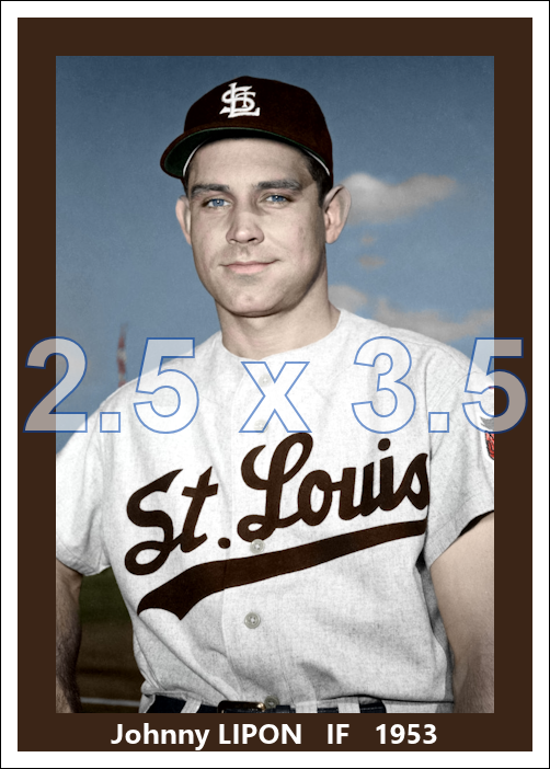 Johnny Lipon - 1953 St. Louis Browns - choose a size & style