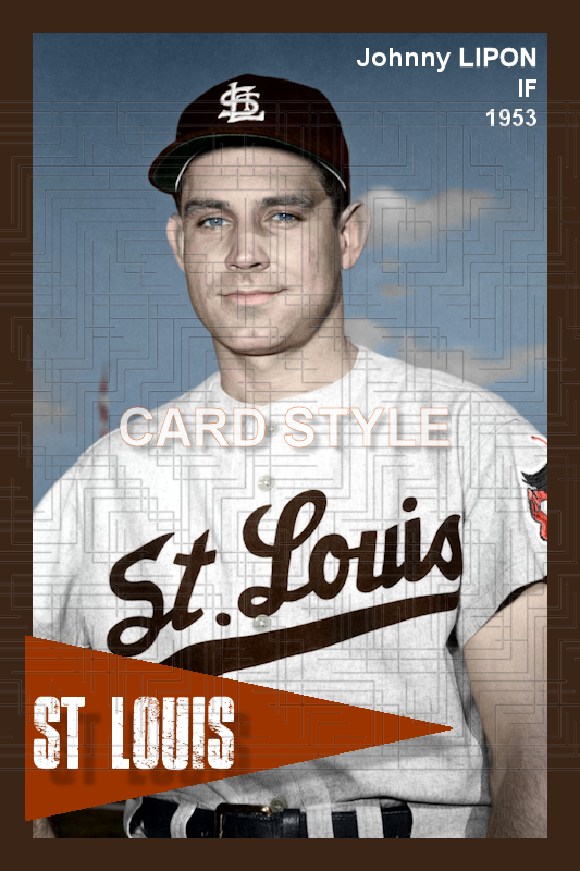 Johnny Lipon - 1953 St. Louis Browns - choose a size & style