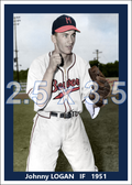 Johnny Logan - 1951 Milwaukee Brewers - choose a size & style