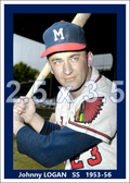 Johnny Logan - 1953-56 Milwaukee Braves - choose a size & style