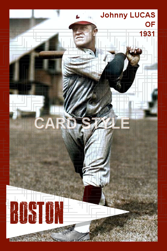 Johnny Lucas - 1931 Boston Red Sox - choose a size & style