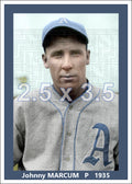 Johnny Marcum - 1935 Philadelphia Athletics - choose a size & style