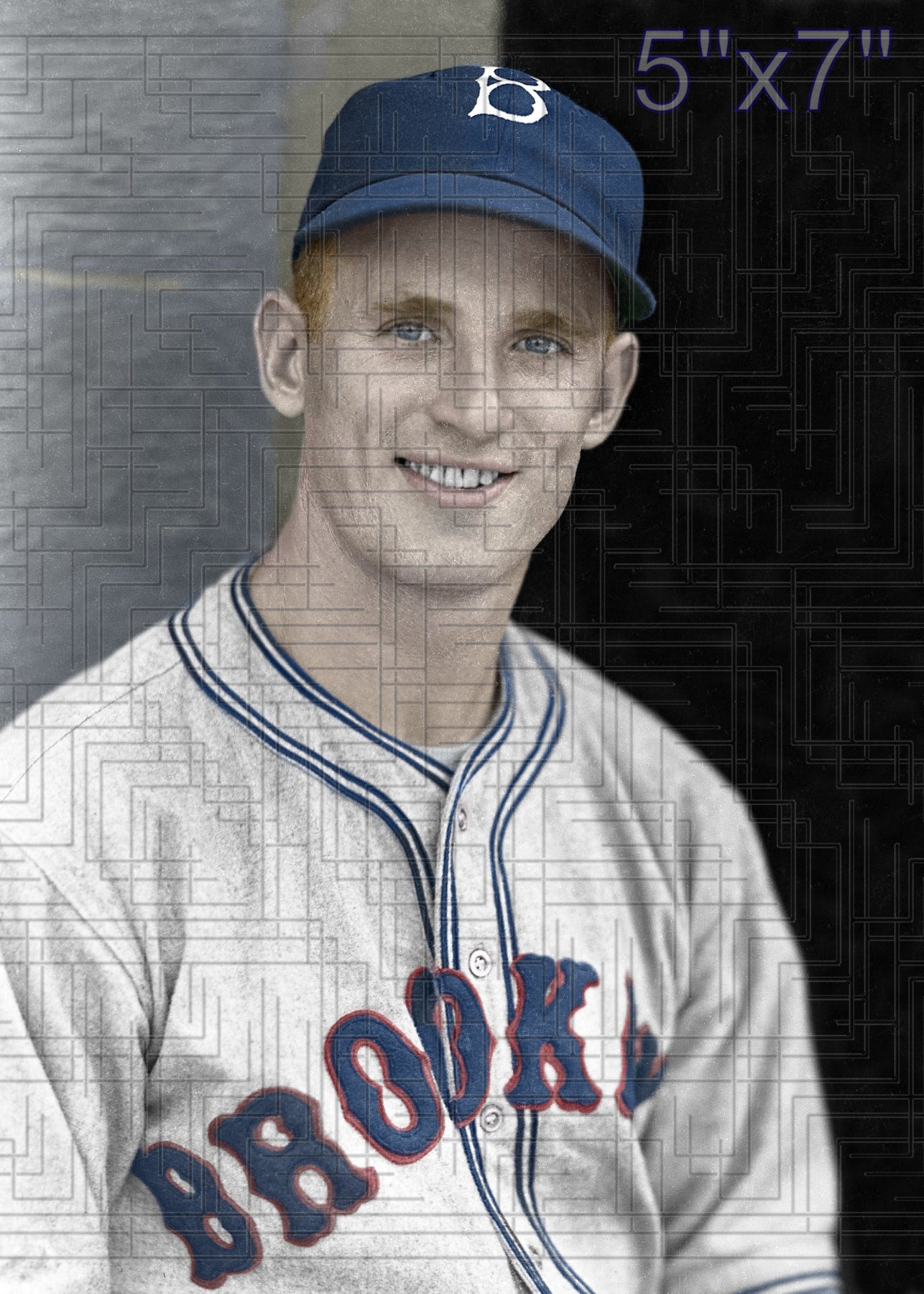 Johnny McCarthy - 1934-35 Brooklyn Dodgers - choose a size & style