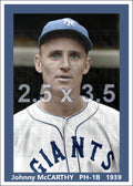 Johnny McCarthy - 1939 New York Giants - choose a size & style