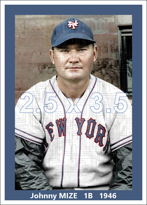 Johnny Mize - 1946 New York Giants - choose a size & style