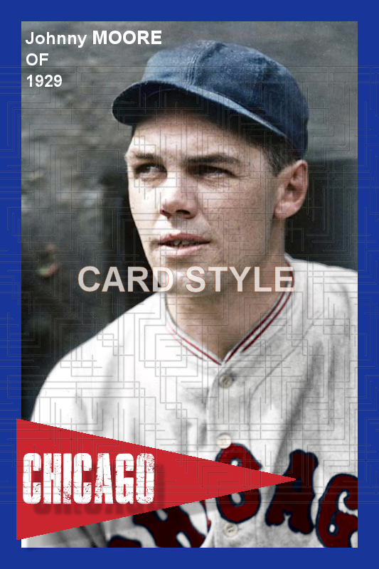Johnny Moore - 1929 Chicago Cubs - choose a size & style