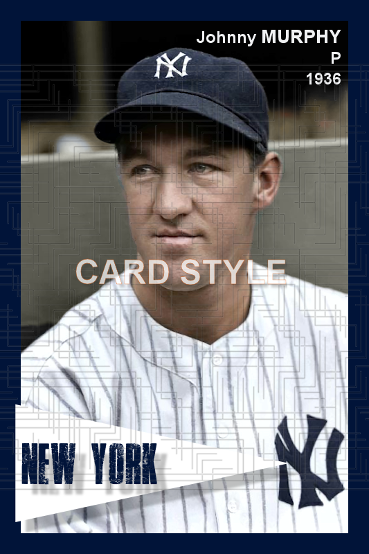 Johnny Murphy - 1936 New York Yankees - choose a size & style