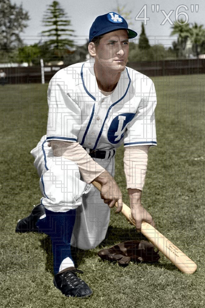 Johnny Ostrowski - 1947-49 Los Angeles Angels - choose a size & style