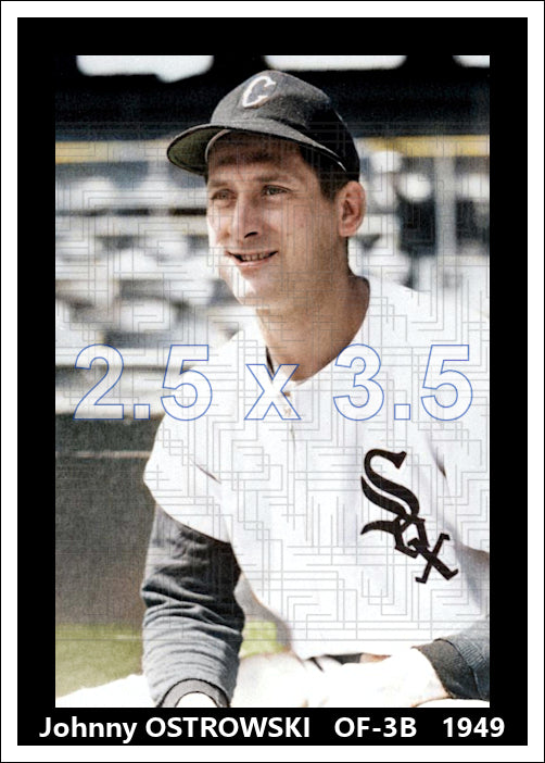 Johnny Ostrowski - 1949 Chicago White Sox - choose a size & style